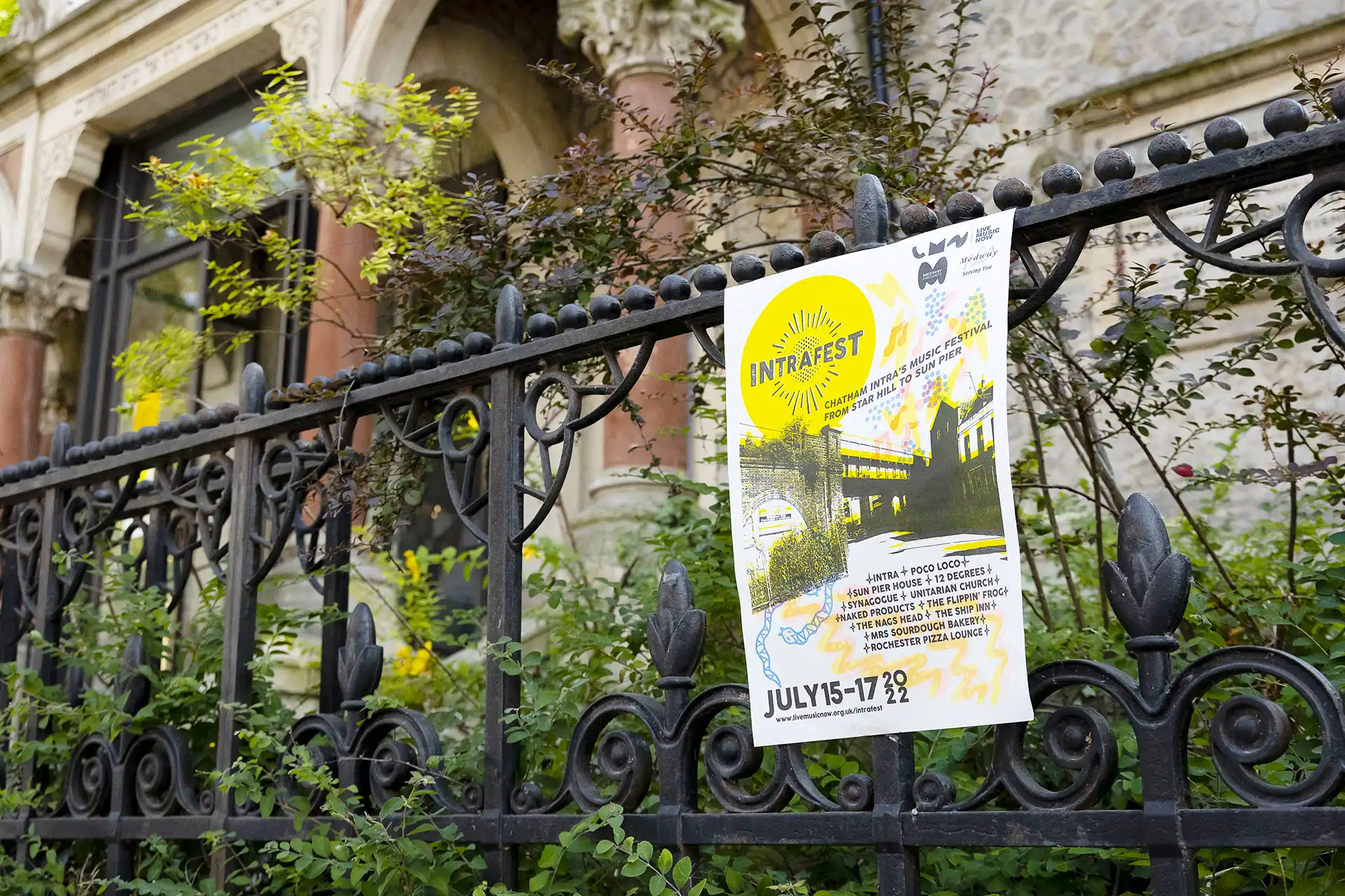 IntraFest railing poster